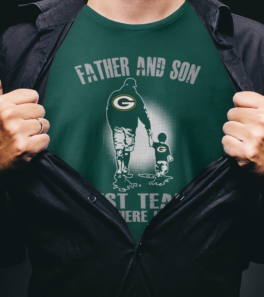 Father And Son Green Bay Packers Best Team There Is T-Shirt