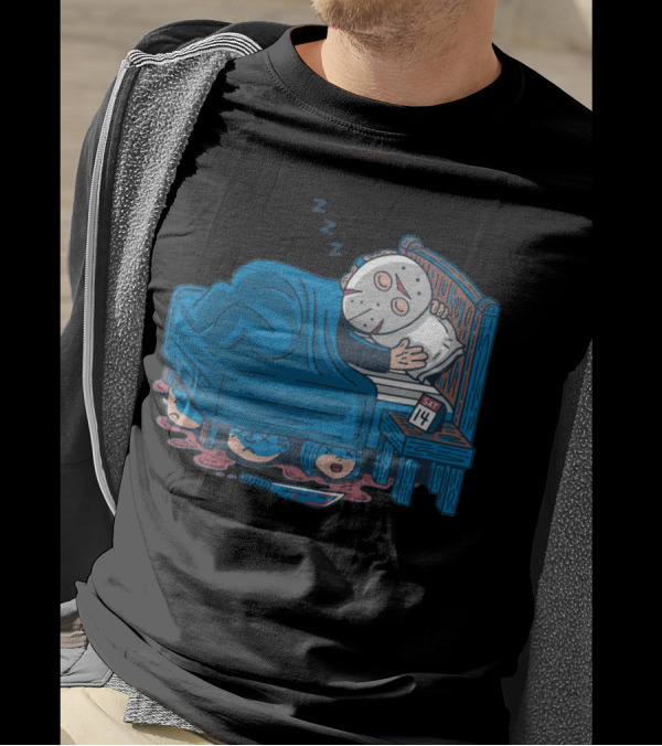 Jason Voorhees Lazy Saturday Sleeping Mask Calendar Knife T-Shirt