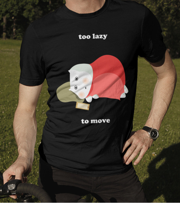 Too Lazy To Move Hippo Blanket Nap T-Shirt
