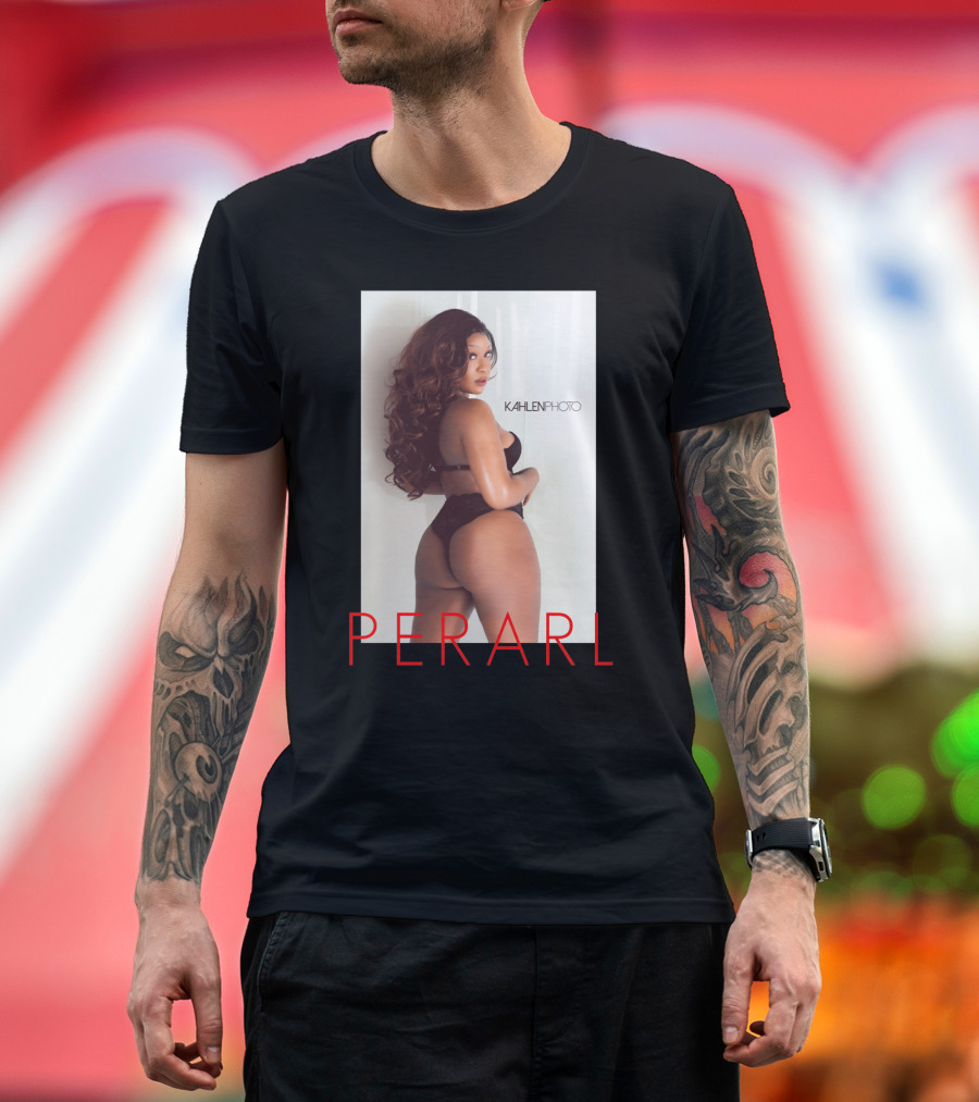 KAHLENPHOTO Model Perarl Photography Featuring Lingerie Fashion T-Shirt