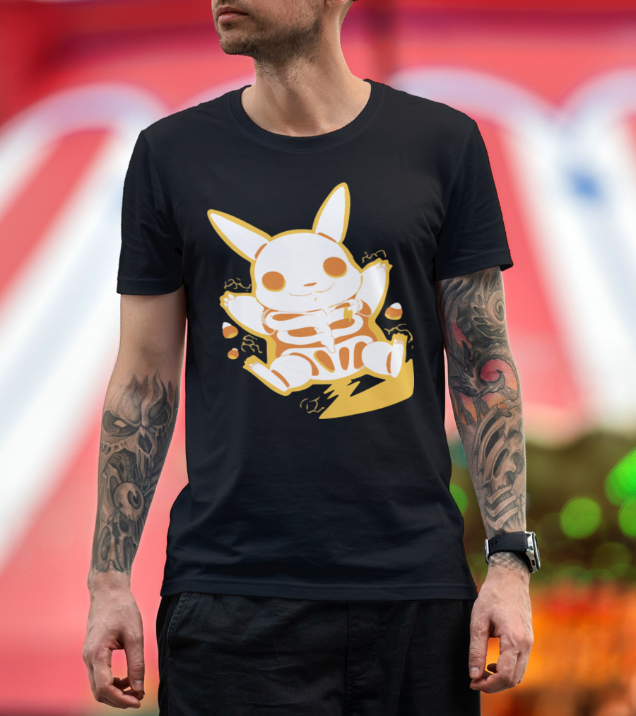 Electric Skeleton Pikachu Fusion T-Shirt