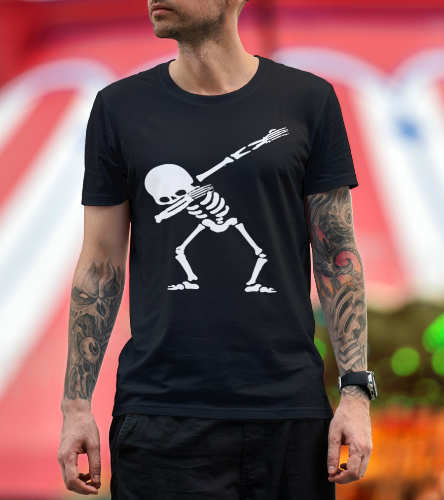 Dabbing Skeleton Pose Skeleton Dape T-Shirt
