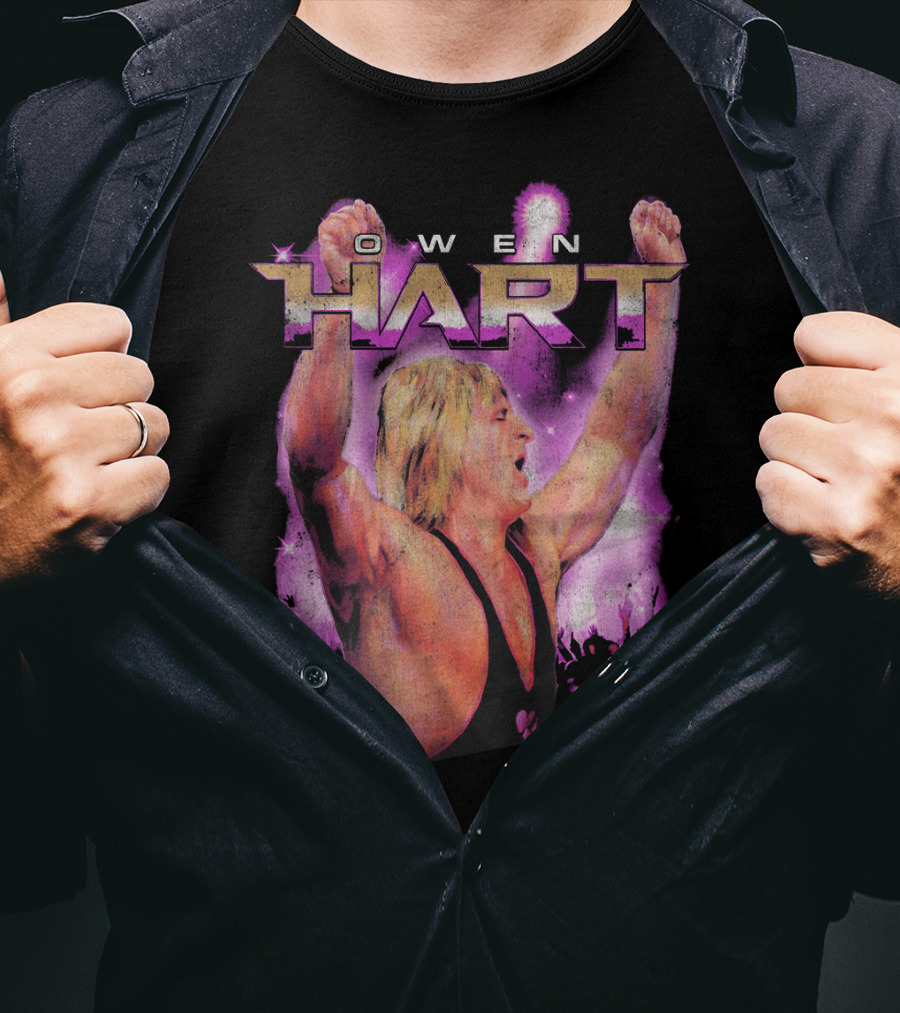 Owen Hart Dark Side Of The Ring Victory Pose T-Shirt