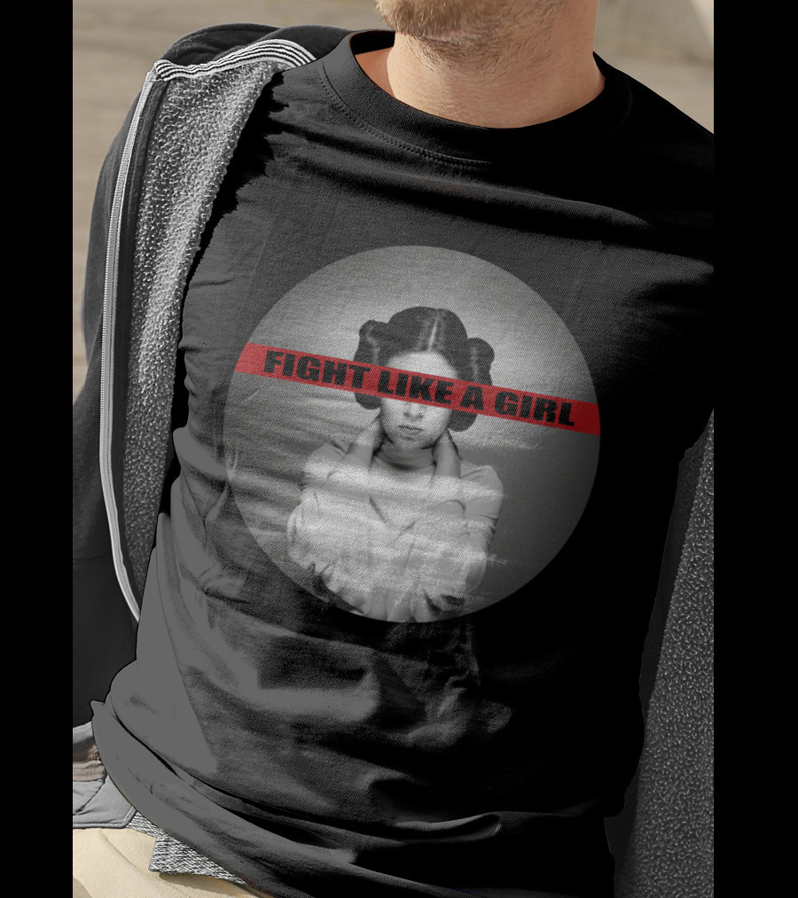 Princess Leia Fight Like A Girl Iconic Empowerment T-Shirt