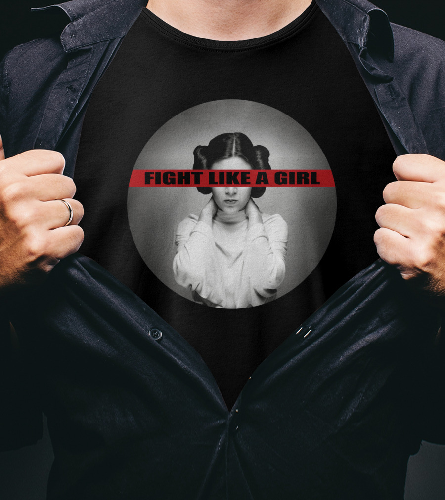 Princess Leia Fight Like A Girl Iconic Empowerment T-Shirt
