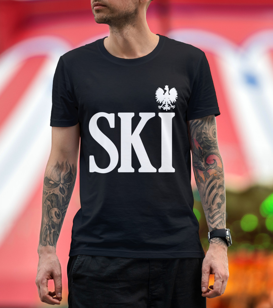 SKI Polish White Eagle T-Shirt