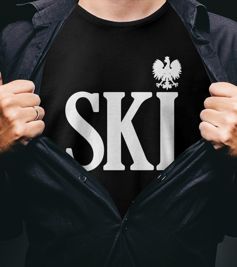 SKI Polish White Eagle T-Shirt