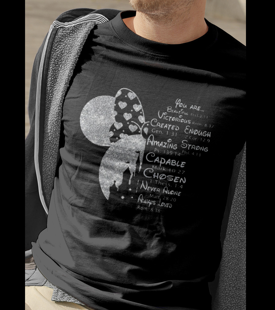 Minnie You Are Beautiful Victorious Created Enough Amazing Strong Capable Chosen Never Alone Always Loved T-Shirt