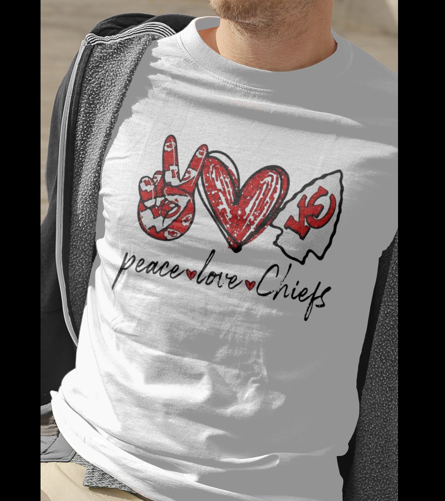 Peace Love KC Chiefs T-Shirt