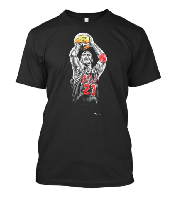 Bulls 23 Basketball Legend Palming NBA Ball T-Shirt