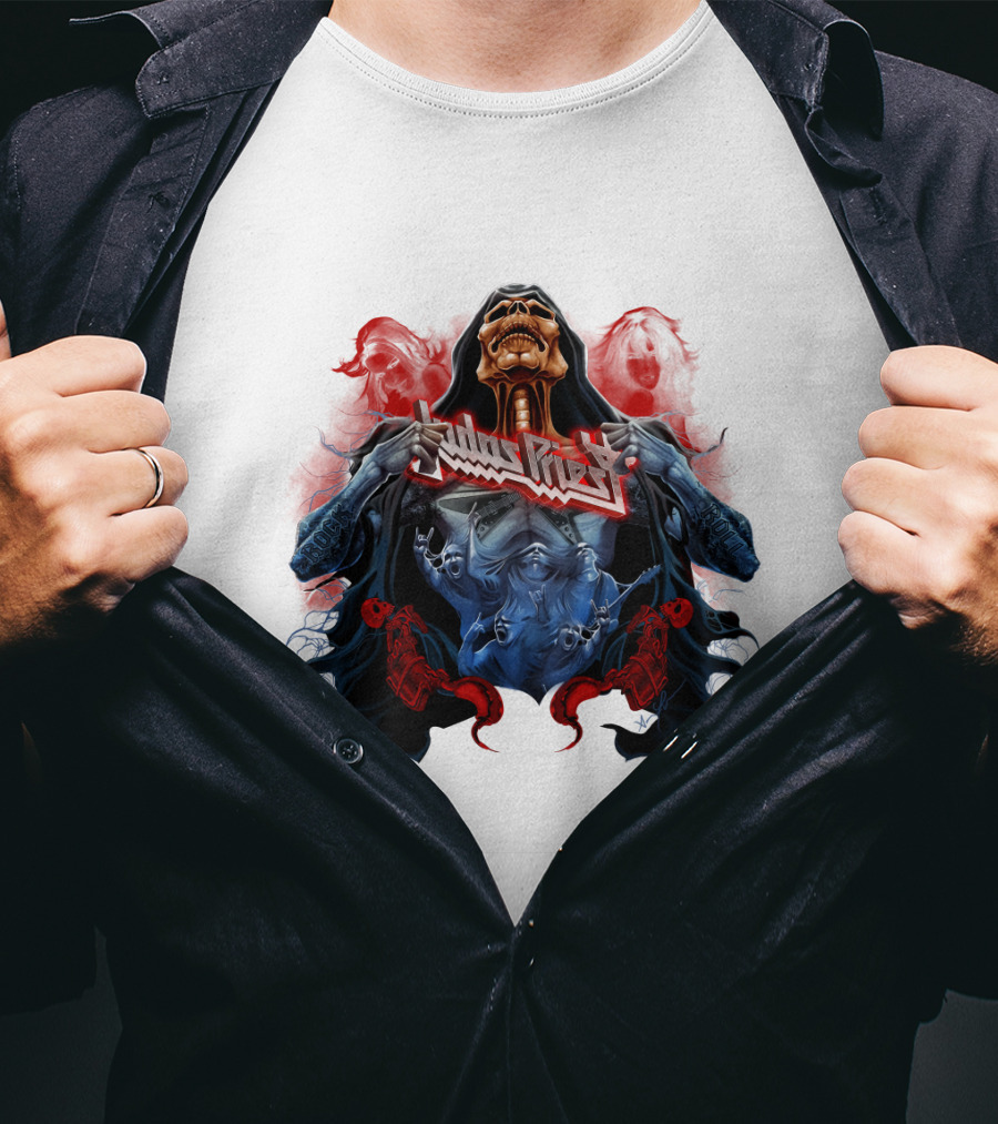 Judas Priest DH 89 Screaming For Vengeance Skeleton T-Shirt