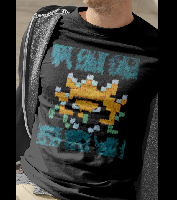 Vintage Arcade Alien Pixel Art Lazy Zoomer T-Shirt