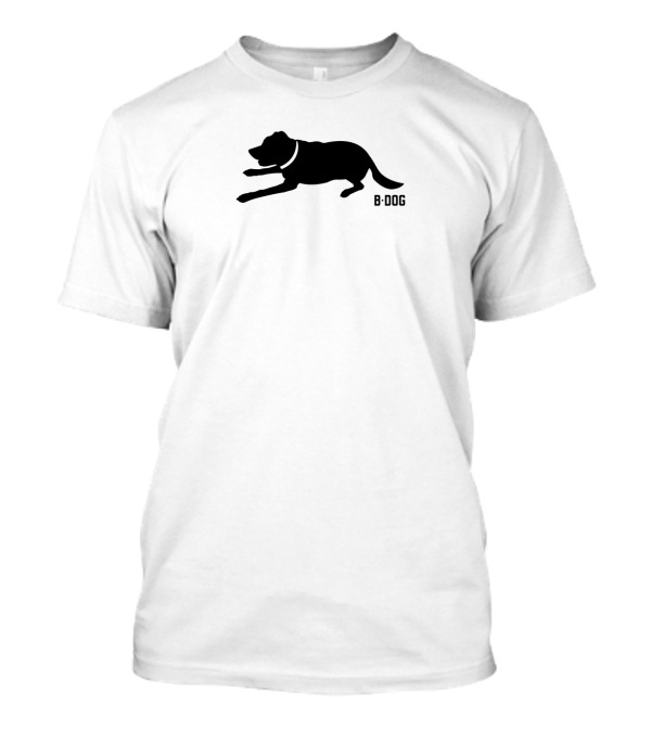 B Dog Silhouette Relaxing Day T-Shirt