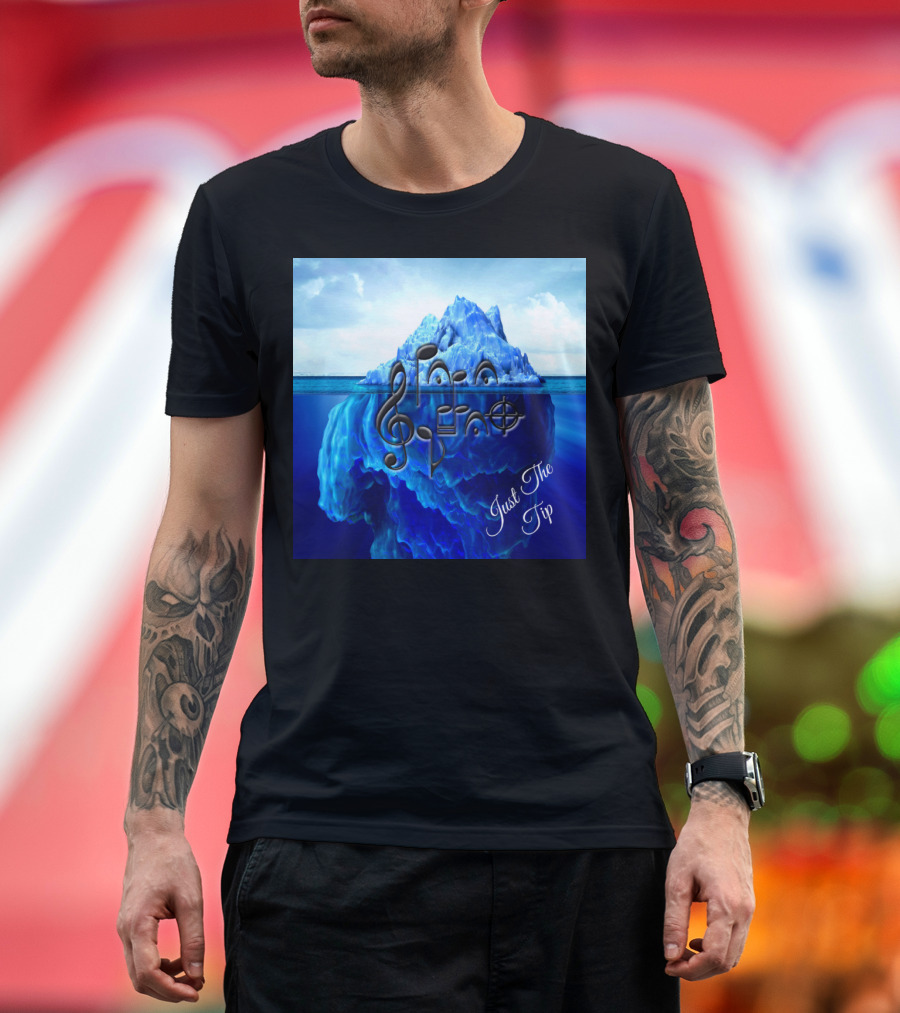 Just The Tip Iceberg Music Notes Visual T-Shirt