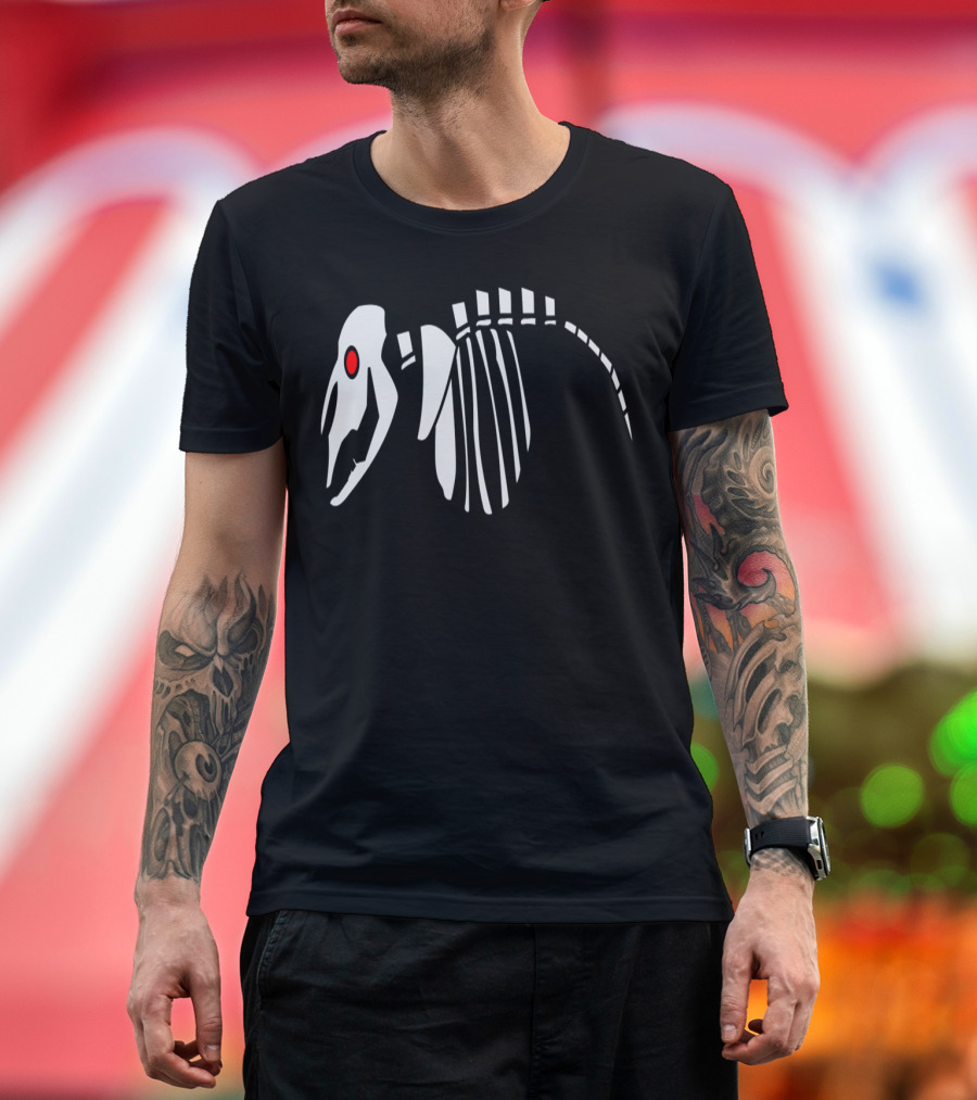 Sheep Skeleton with Red Eye T-Shirt