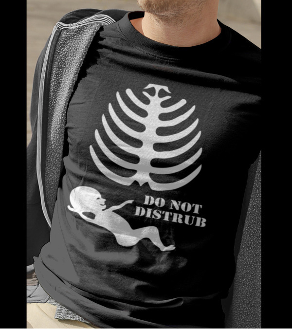 Skeleton Ribcage Maternity Scan Do Not Disturb T-Shirt