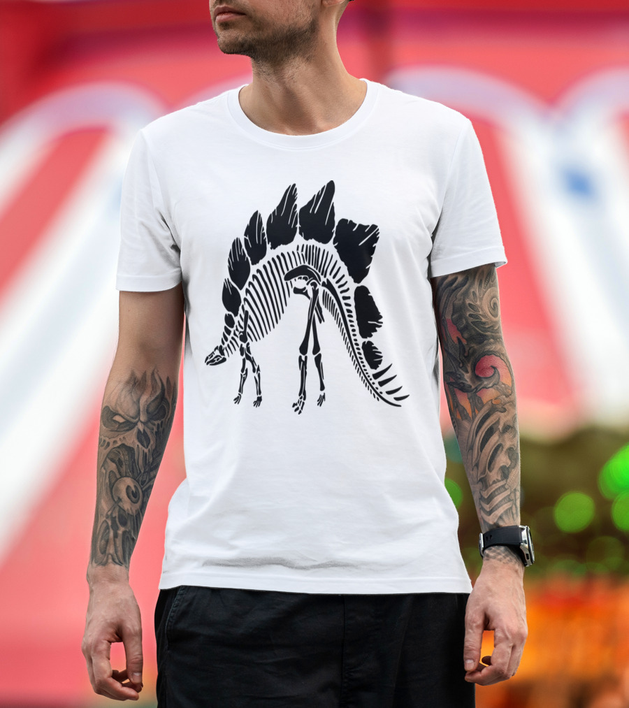 DinoEvents Stegosaurus Skeleton T-Shirt