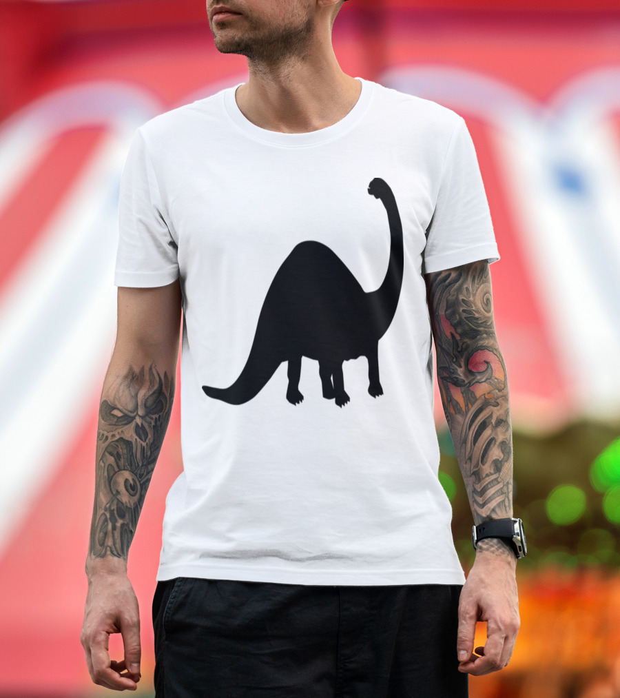 Dinosaur Silhouette Brontosaurus T-Shirt