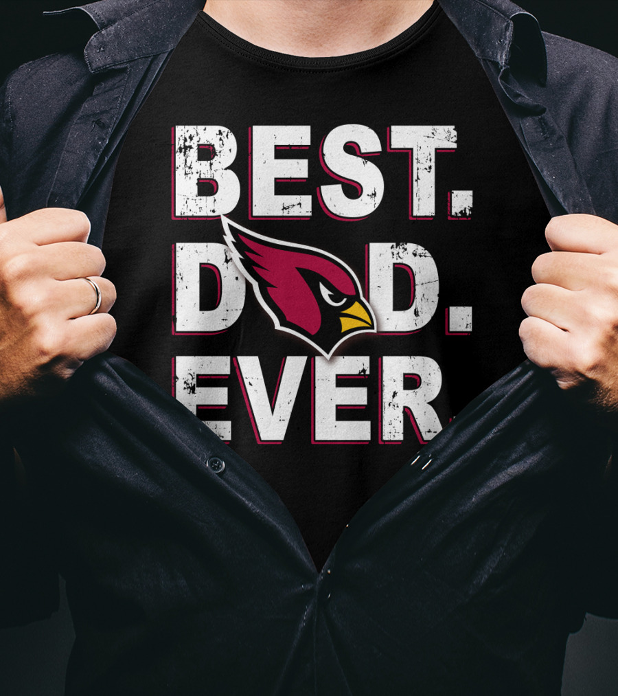 Best Dad Ever Cardinals T-Shirt