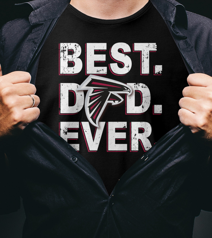 Best Dad Ever Atlanta Falcons NFL Fans T-Shirt