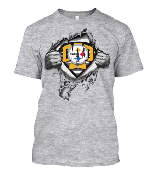 Pittsburgh Steelers Superdad Shield T-Shirt