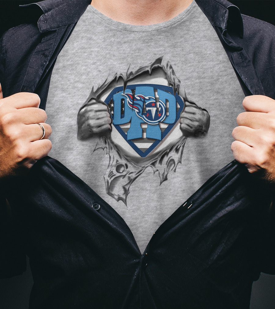 Dad Superdad Tennessee Titans T-Shirt
