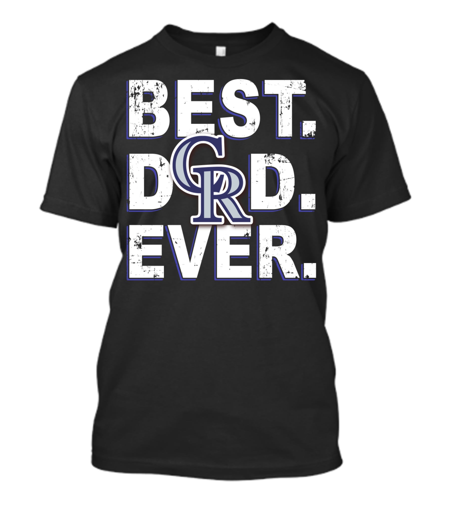 Best Dad Ever Rockies Colorado Rockies T-Shirt