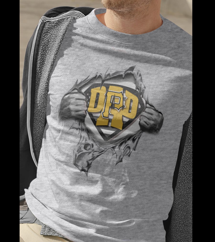 SUPERDAD Pittsburgh Pirates Logo With Heroic T-Shirt