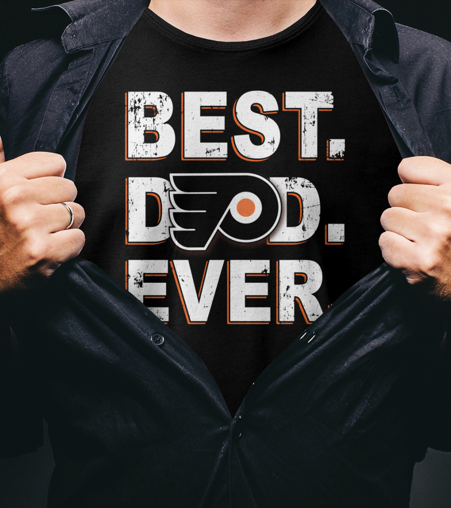 Best Dad Ever Philadelphia Flyers T-Shirt