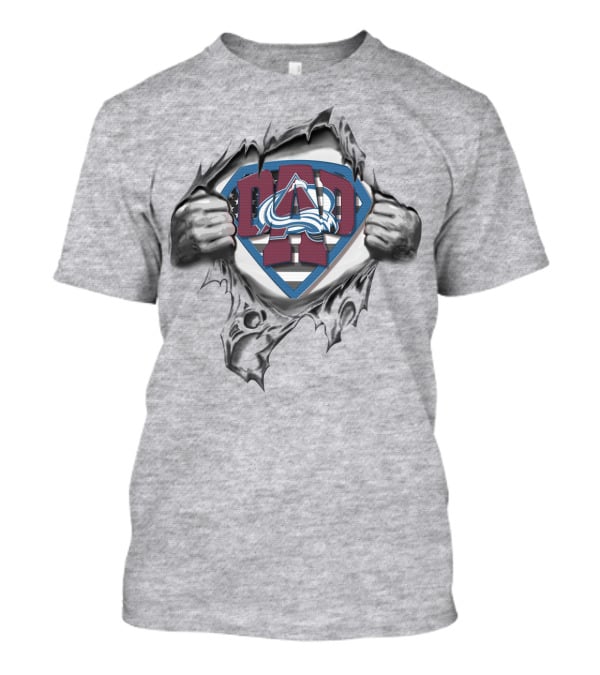 SUPERDAD Colorado Avalanche Logo Superman T-Shirt