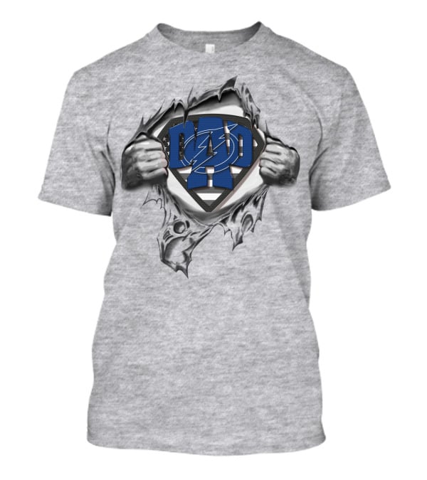 SUPERDAD Tampa Bay Lightning Logo Emblem Hands T-Shirt