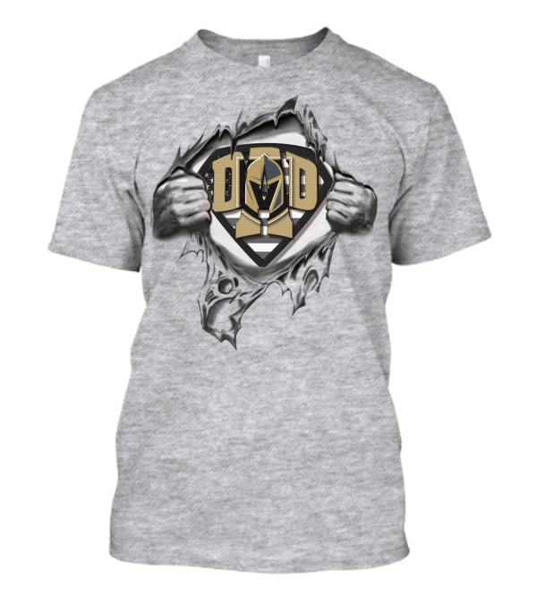 SUPERDAD Vegas Golden Knights Dad Shield Emblem T-Shirt