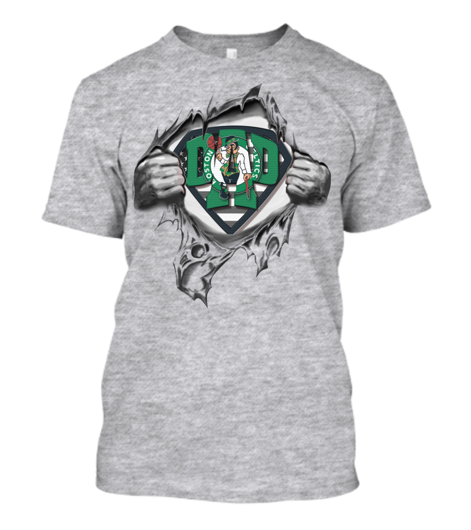 SUPERDAD Boston Celtics Logo Burst T-Shirt
