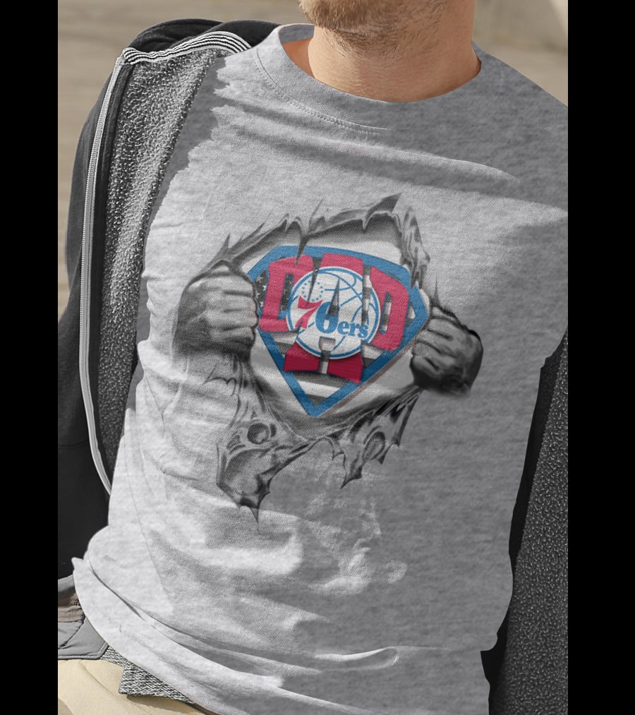 SUPERDAD Sixers Basketball Hero T-Shirt
