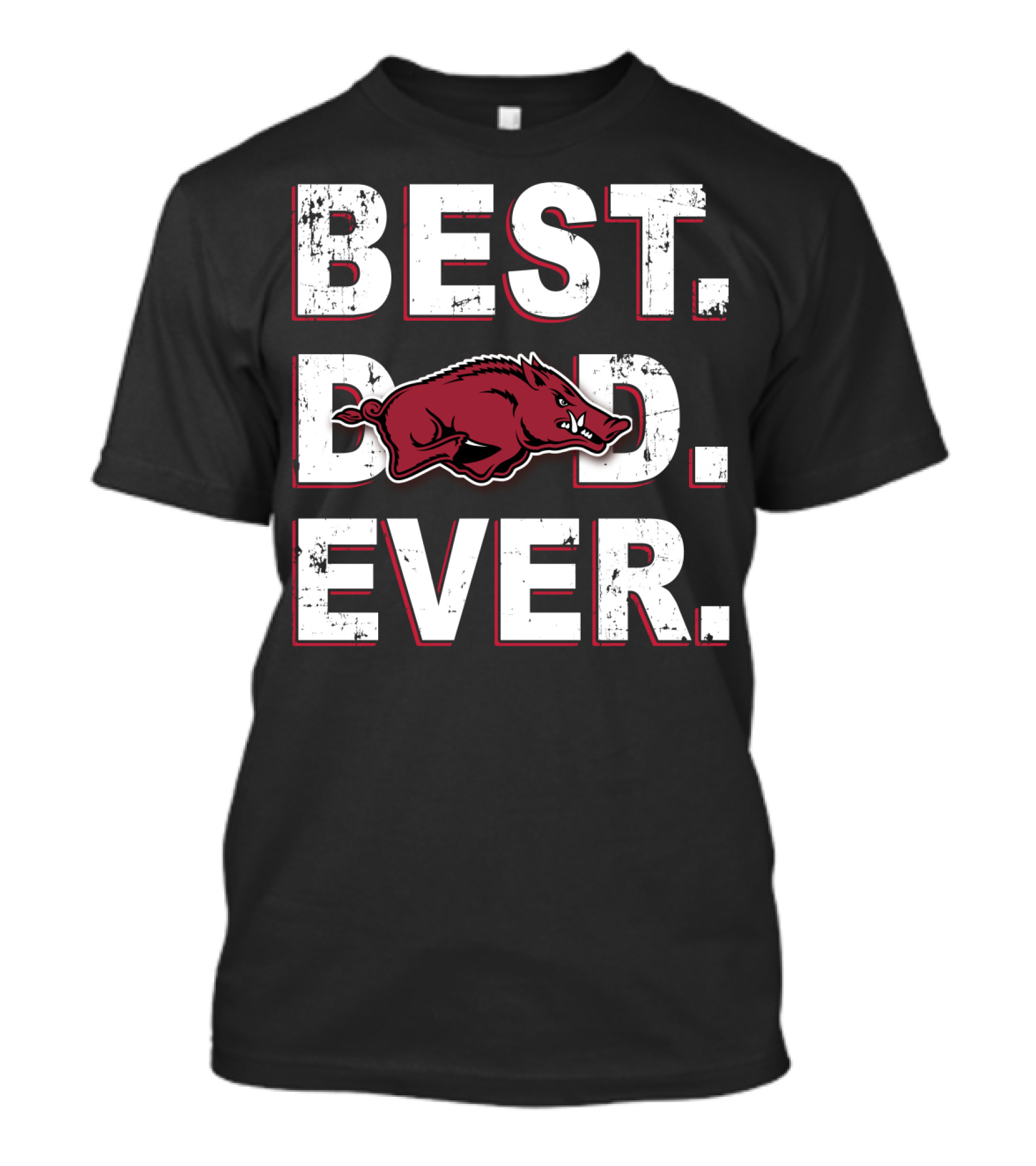 Best Dad Ever Arkansas Razorbacks T-Shirt