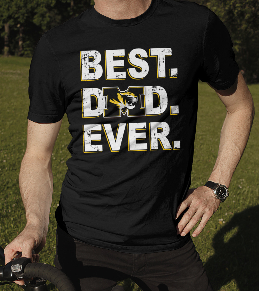 Best Dad Ever Missouri Tigers T-Shirt