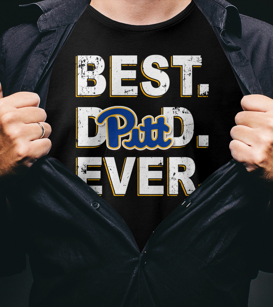 Best Dad Ever Pitt Panthers T-Shirt