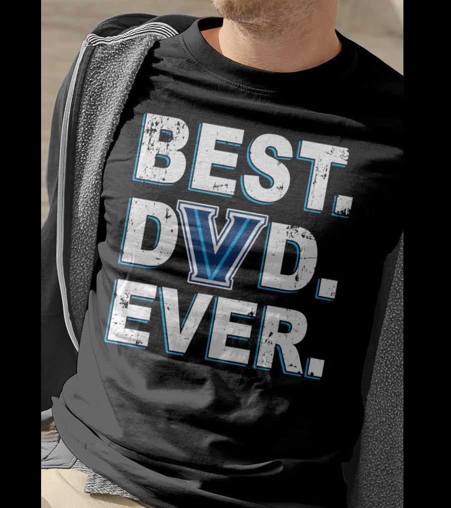 BEST DAD EVER Villanova Wildcats V T-Shirt