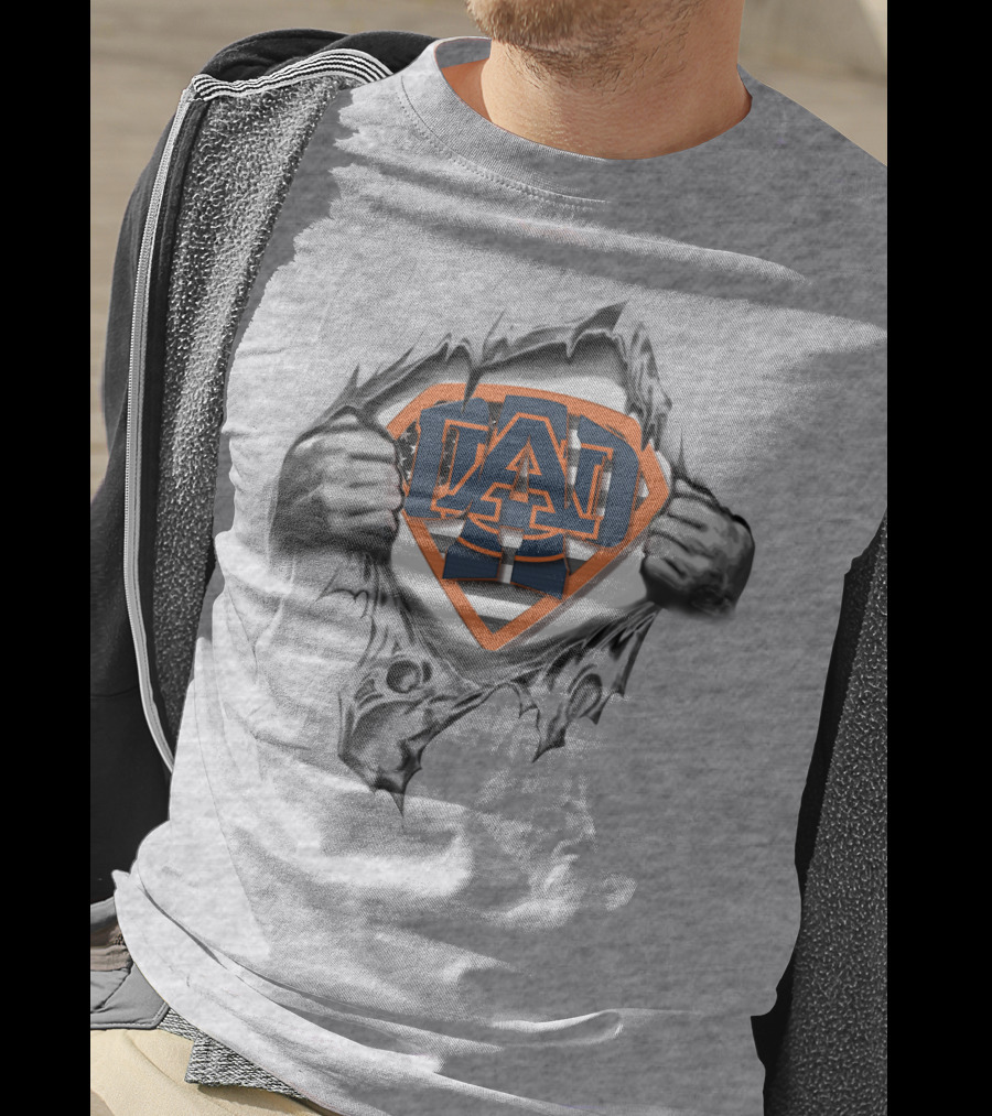 Superdad Auburn Tigers Superman T-Shirt