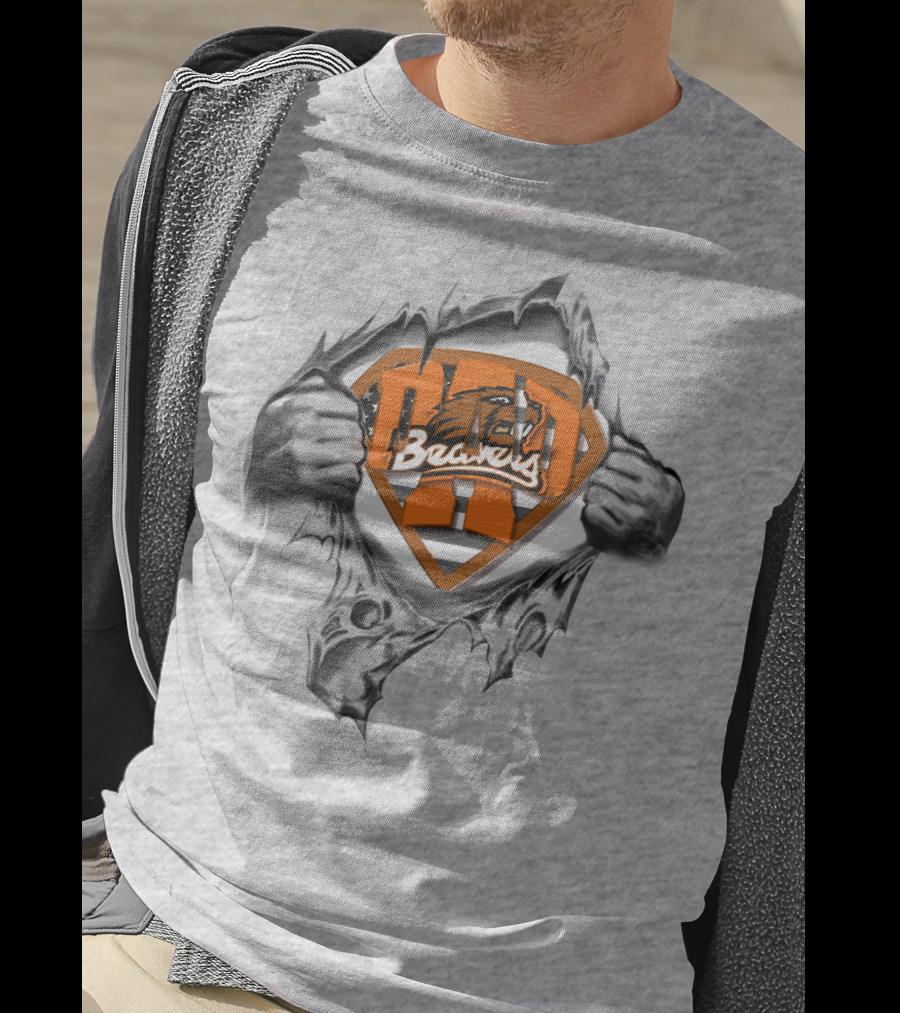 Superdad Beavers Logo Oregon State Beavers T-Shirt