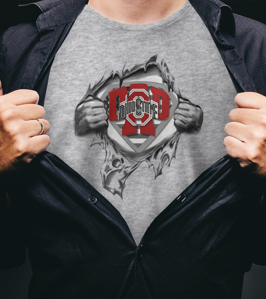 Ohio State Superdad Buckeyes Hero Emblem T-Shirt