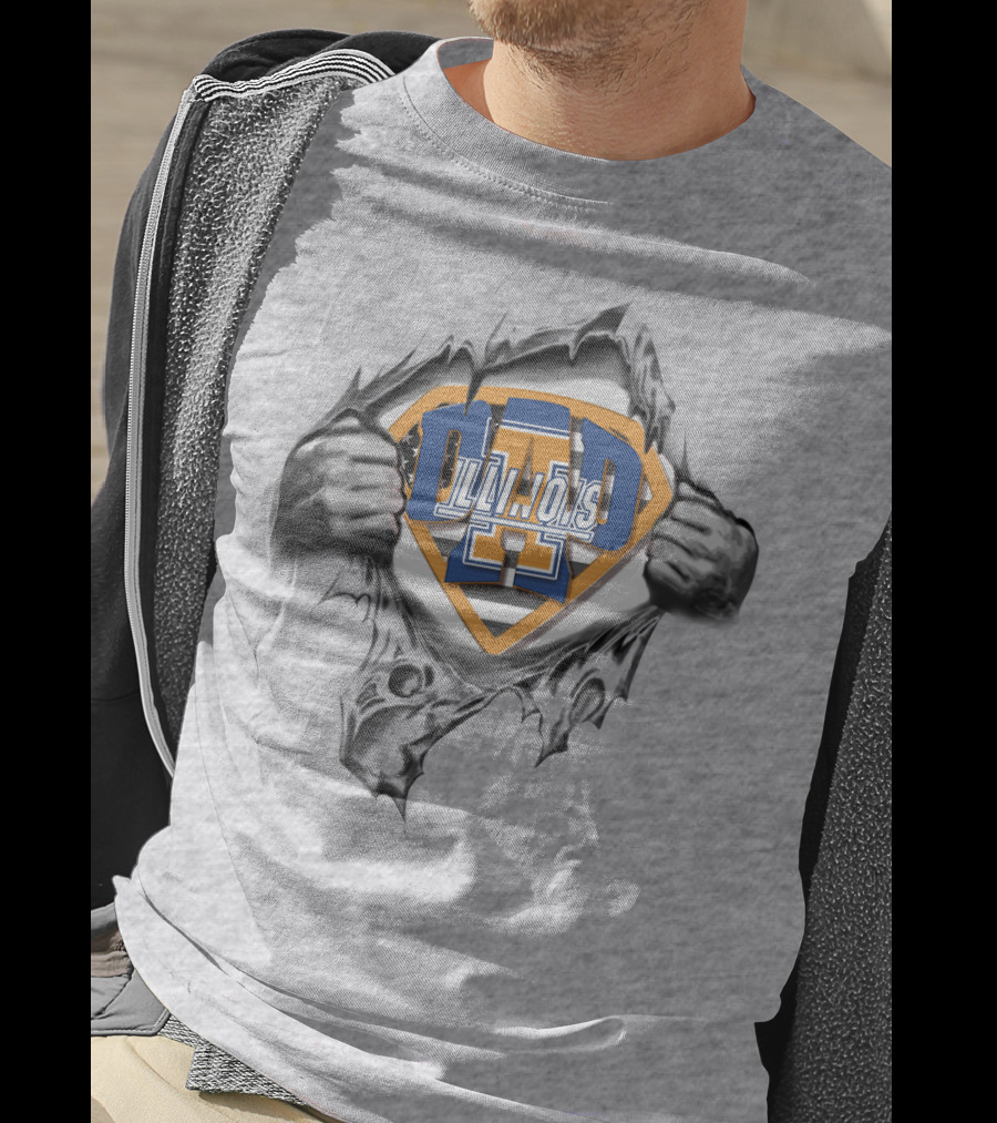 Superdad Illini Illinois Emblem Revealed T-Shirt