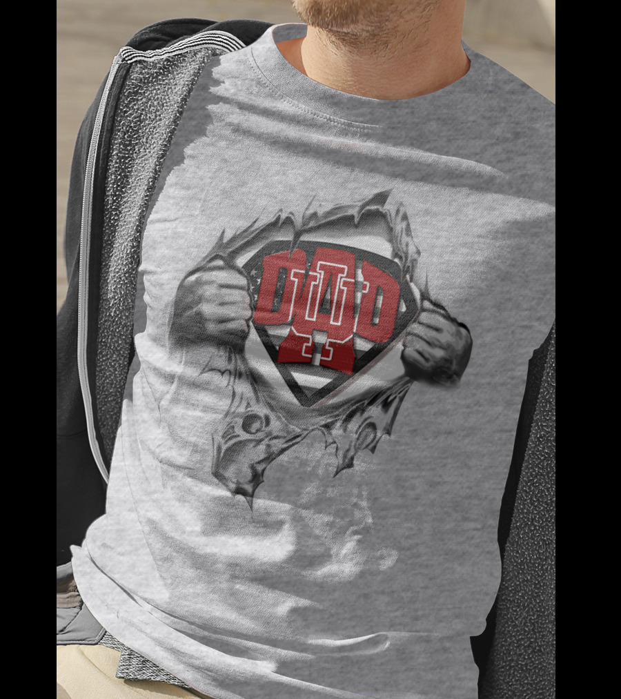 SUPERDAD INDIANA HOOSIERS LOGO DAD 25 EMERGING T-Shirt