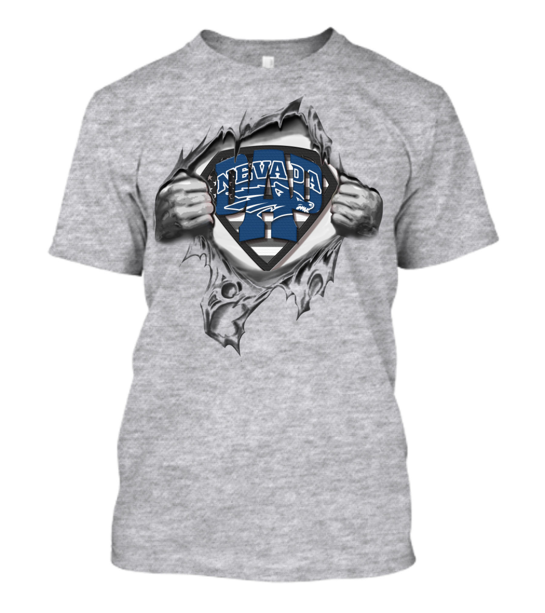 Superdad Nevada Wolf Pack Superman T-Shirt