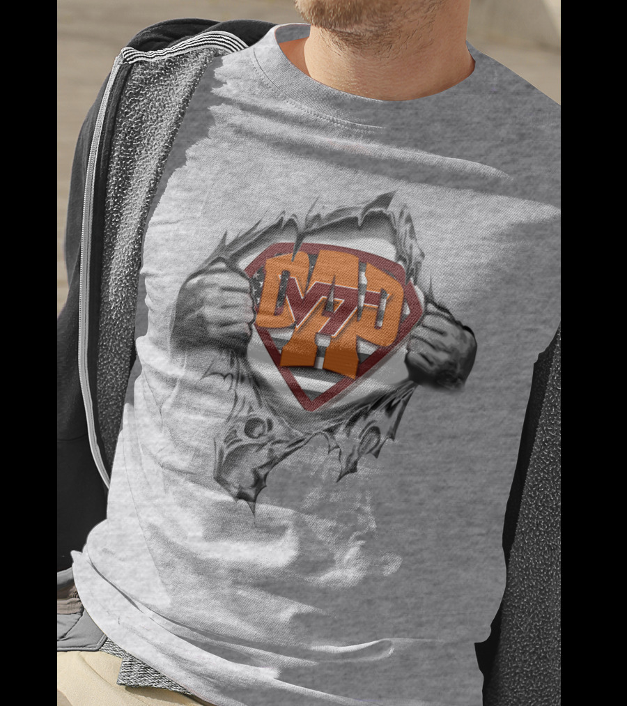 Superdad VT Logo Virginia Tech Hokies Hero T-Shirt