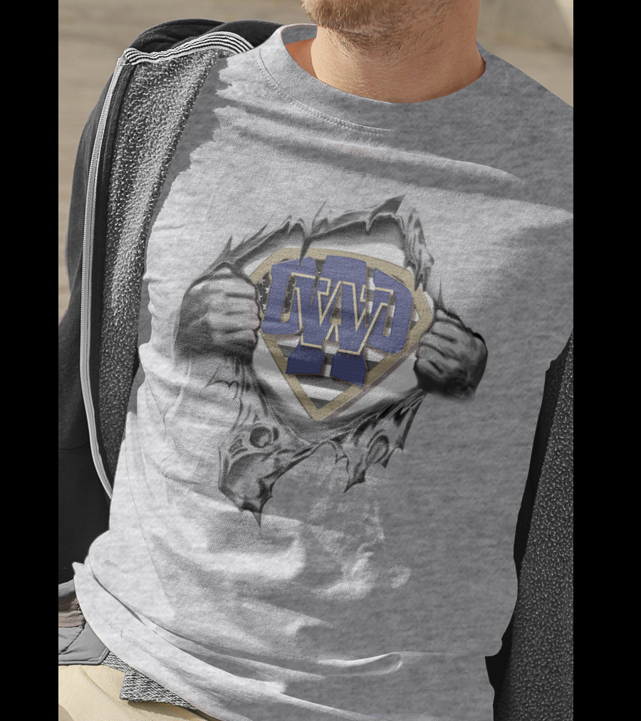 Superdad Washington Huskies Superman T-Shirt