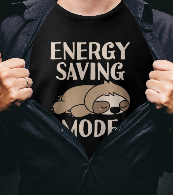 Energy Saving Mode Sloth Spirit Animal T-Shirt