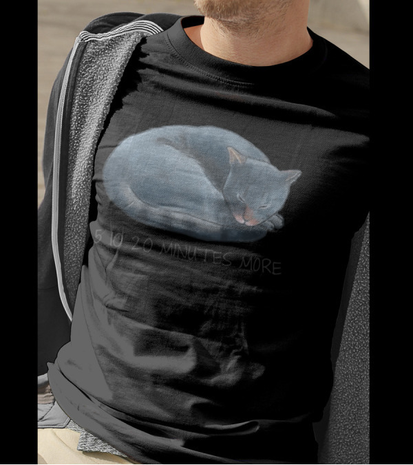 5 10 20 Minutes More Sleepy Cat Lazy Animals T-Shirt