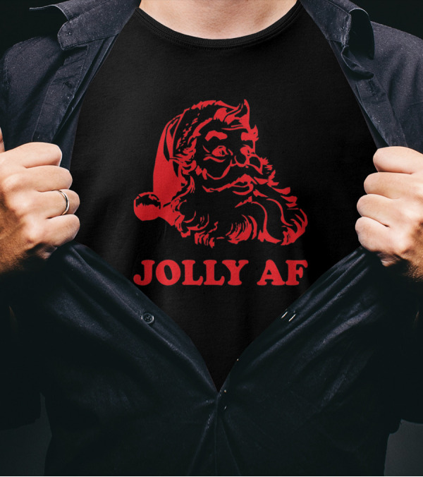 Jolly AF Santa Red T-Shirt