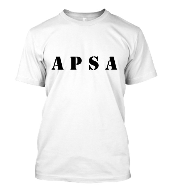 APSA Black Bold Stencil T-Shirt